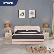 Powerful furniture double bed modern minimalist master bedroom storage bed board Bed Bed 1 8 meters high Box storage bed small apartment