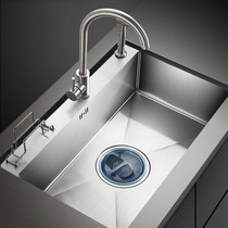 Cabe household handmade sink 304 stainless steel thickened sink kitchen sink sink vegetable basin single tank