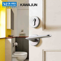 Japan imported KAWAJUN Ha Chun lock Mute Lock Indoor Household Stainless Steel Door Lock Toilet Windproof R-05