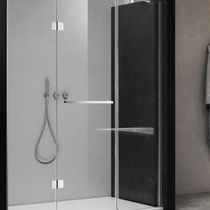 HUPPE Germany Fipi Heidelberg frameless diamond gradient glass custom shower room partition dry and wet separation