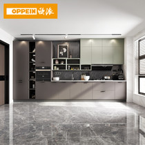 Opai whole cabinet customization modern simple quartz stone table cabinet small apartment custom kitchen package