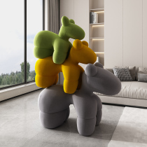Home Creative Little Horse Chair Designer Net Red Casual Chair Home Sofa Chair GRP Child Animal Seat