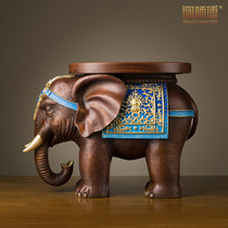 Copper Master All Copper ornaments Ji Elephant Shoe Stool Home Crafts Elephant Decoration Living Room Decoration