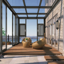 Boshi doors and windows F137 sun room special-shaped roof flower room roof outdoor garden villa terrace sealed balcony summer Port