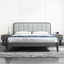 Eurasian Imperial Nest Nordic Solid Wood Bed 1 8m Modern Simple 1 5m Master Bedroom Wedding Bed Rental Room Economical Double Bed