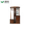 Double leaf furniture Solid wood Chinese style modern living room storage foyer cabinet Clothes hanging shoe cabinet shelf shoe rack entrance cabinet
