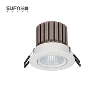 SUFN Sanfeng LED Embedded Anti-glare Downlight Ceiling Spotlight COB No Main Light Design Living Room Lighting