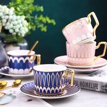 Exquisite coffee cup ins wind English afternoon tea cup Tea set European small luxury personalized custom color box