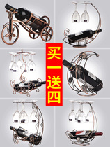 Household red wine cup holder wine cabinet red wine rack ornaments wine decoration upside down wine bottle shelf modern light luxury wine rack