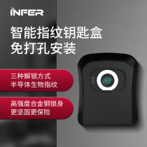 Decoration password key box remote management key box wall-mounted real estate Cats Eye no punching door emergency lock