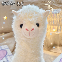 Creative funny girl heart alpaca doll plush toy Cute doll pillow ragdoll childrens birthday gift