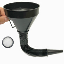 Thickened motorcycle oil special funnel with filter screen telescopic refueling tool industrial oil pot plastic leak