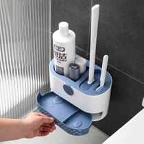 Toilet brush No dead angle Home placing box Box Shelve Toilet God containing wall-mounted toilet brush
