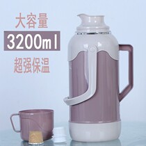 Heat preservation kettle large capacity temperature hot water bottle small household old-fashioned glass tea bottle