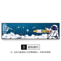 Nordic Wind Bedroom V Bedside Decoration Painting Roam Space Astronaut Childrens House Hang Painting Modern Minima Banner Wall