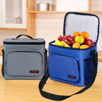 Heat-insulation bag aluminum foil thicker lunch box handcuff handcuff when packing to work lunch pack large capacity portable refrigeration pack