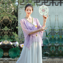 Ancient flag Emperor classical dance practice costume chiffon yarn dress female summer elegant rhyme Chinese dance performance dance suit