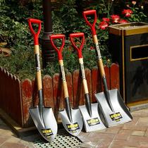 Shovel outdoor household digging wood handle agricultural tools fire shovel car pendant shovel thickened gardening and cauliflower tools