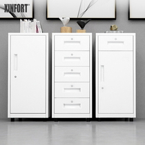Office short cabinet iron cabinet filing cabinet single door locker drawer small cabinet steel mobile storage cabinet with lock