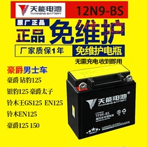 Motorcycle battery 12V universal maintenance-free dry battery Haojue Suzuki King Diamond Leopard Prince 125 Battery 9A
