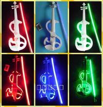 Violin props fake performance multi-color lighting remote control electronic small