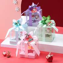 Christmas Apple box transparent Christmas Eve gift box childrens creative candy box Christmas gift Ping An fruit box