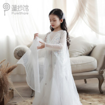 pureshare Aisha princess dress 2021 summer new girls dress western style long-sleeved skirt birthday temperament