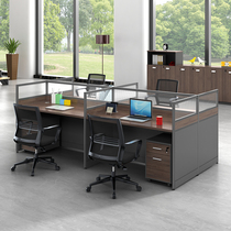 Office table and chair combination 2 4 6 People staff table station simple modern screen table card desk desk furniture