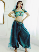 Indian dance costumes performance clothes women belly dance costumes summer children girls Jasmine Princess cos clothes set
