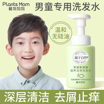 Childrens shampoo Boy anti-dandruff dew Boy 6-12 years old students anti-itching shampoo cream official brand of Zhongtong