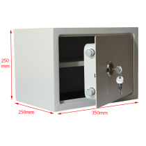  File cabinet Office small safe for the elderly double-layer safe deposit box Safe mechanical lock A4 paper household safe deposit box All steel