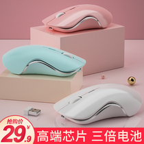Bluetooth wireless mouse mute Boys and Girls cute rechargeable games office for Lenovo Dell HP Xiaomi Apple Huawei ASUS laptop ipad tablet unlimited pink