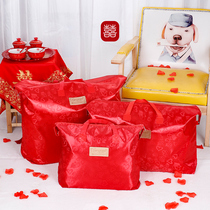 Wedding quilt storage bag duvet blanket pillowcase big red wedding dowry gift bag