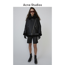 Acne StudiosVelocite Womens Black Bomber Jacket Jacket Leather 1AQ173-Z32