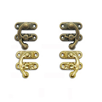 A026 small number luggage horn hook buckle lock imitation ancient case buckle retro buckle latch bolt iron plated green ancient bronze buckle