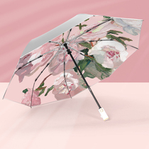  Knowledge umbrella Super sunscreen and UV protection parasol womens summer automatic folding small portable sun umbrella sunny and rain dual-use