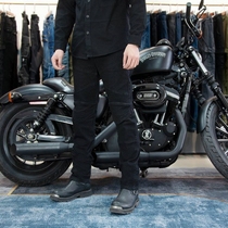 VOLERO motorcycle jeans mens retro casual all black motorcycle anti-fall pants cross-country commuting casual riding pants