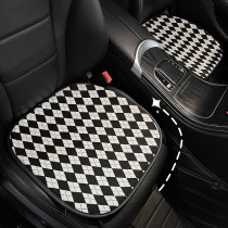 Car Cushion Four Seasons Universal Single Sheets Ins Nets Red Women On-board Seat Cushion Linen Interior Personality Creative Seat Cover