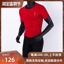 Zero resistance track and field Marathon running sprint Quick-drying air-absorbing sweat-absorbing half-sleeve one-piece tights suit