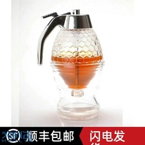 Japanese honey pot squeezed bottle special pot needle honey bottle acrylic honey pot plastic Press dispenser