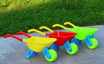Stroller children child plastic wheel small 1-6 years old new toy trolley with beach shovel push large