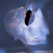 National Day 11 new light and thin gauze big dress womens elegant classical dance practice clothes chiffon modern