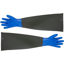 Labor protection waterproof gloves plus long sleeves thickened wear-resistant non-slip rubber skin work aquatic products catch and sell special digging lotus