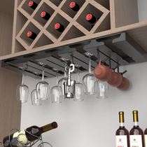 Wine glasses shelf household upside down suspension bracket light luxury high-end goblet rack red wine rack decoration rack