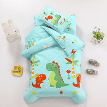 Kindergarten quilt three-piece quilt set six-piece full cotton nap special core-containing children into the garden bedding