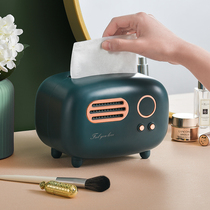 Retro tissue box napkin drawing paper box living room home creative storage paper box high-end light luxury style Nordic ins