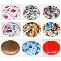 Soft Circumcision Round Stool Face Stool Panel Rebar Stool Sit Face Cloth Art Bar Table Chair Round Solid Wood Leather Stool Face Soft