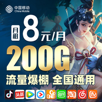 Mobile data card Wireless pure data card Unlimited speed limit 5g number Mobile phone King card National universal