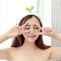 Cute hair band wash face hair band female headdress wash face net red simple mask tie headgear Wash headband hair set