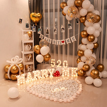 Courtable Wedding Arrangement Creative Supplies Indoor Package Table White Prop Ritual Sensation Hotel Room Scene Interior Decoration